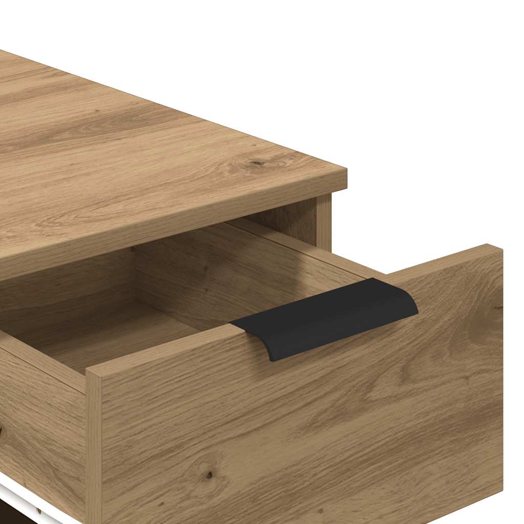 Armario de baño madera ingeniería roble artisan 33x50x75 cm