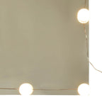 Armario con espejo y LED Roble Artesano 90x31,5x62 cm
