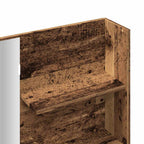 Tocador con espejo envejecida 74,5x40x141 cm