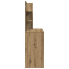 Tocador con espejo roble artisan 74,5x40x141 cm