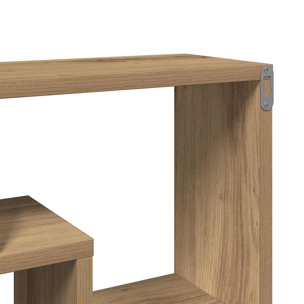Estante de pared Artisan Roble 85x16x52,5 cm Madera de ingeniería