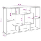 Estante de pared Artisan Roble 85x16x52,5 cm Madera de ingeniería