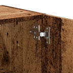 Armario pared madera ingeniería envejecida 60x31x60 cm