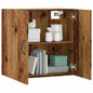 Distressed Engineered Wood Wall Cabinet 60x31x60 cm
