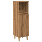 Armario de baño madera de ingeniería roble artisan 30x30x100 cm