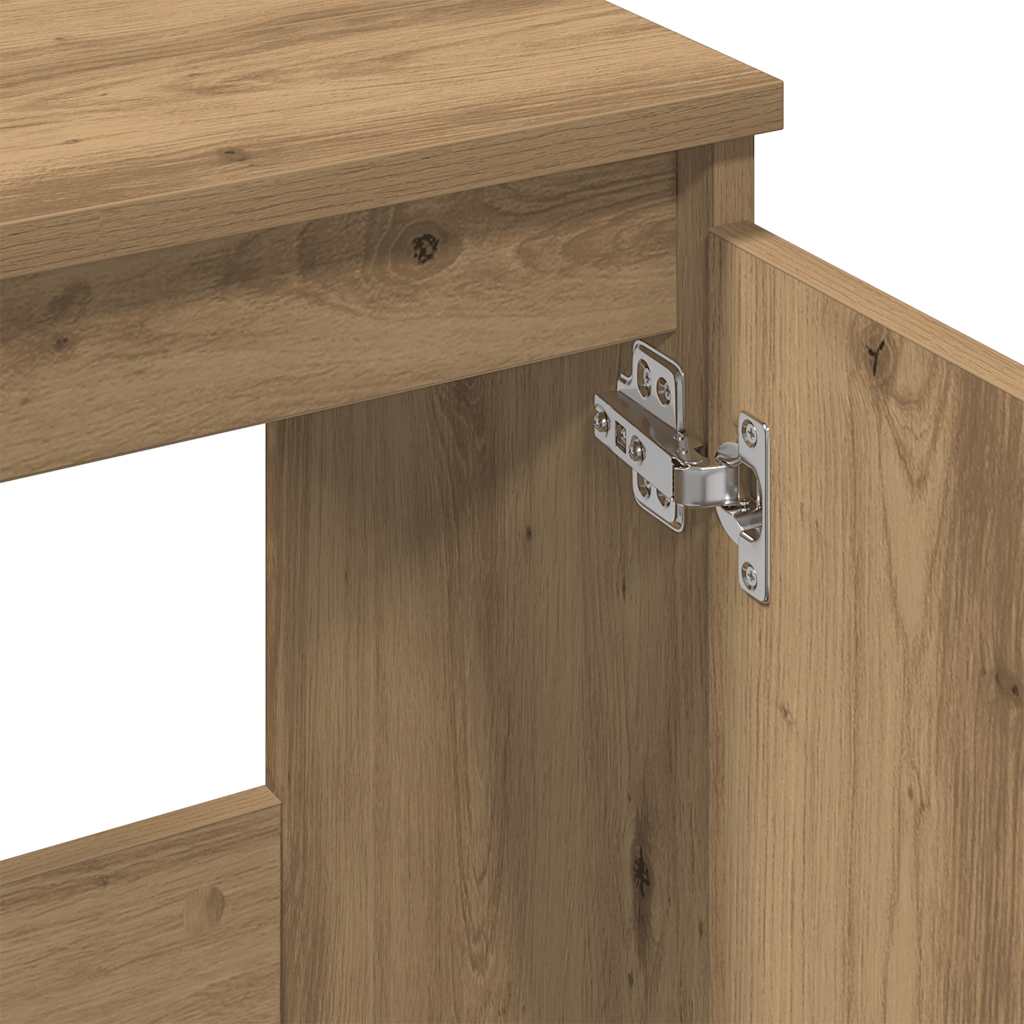 Mueble de lavabo madera de ingeniería roble artisan 58x33x60 cm