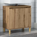 Mueble de lavabo madera de ingeniería roble artisan 58x33x60 cm