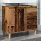 Engineered Wood Bathroom Sink Cabinet Distressed Finish 65x33x60 cm