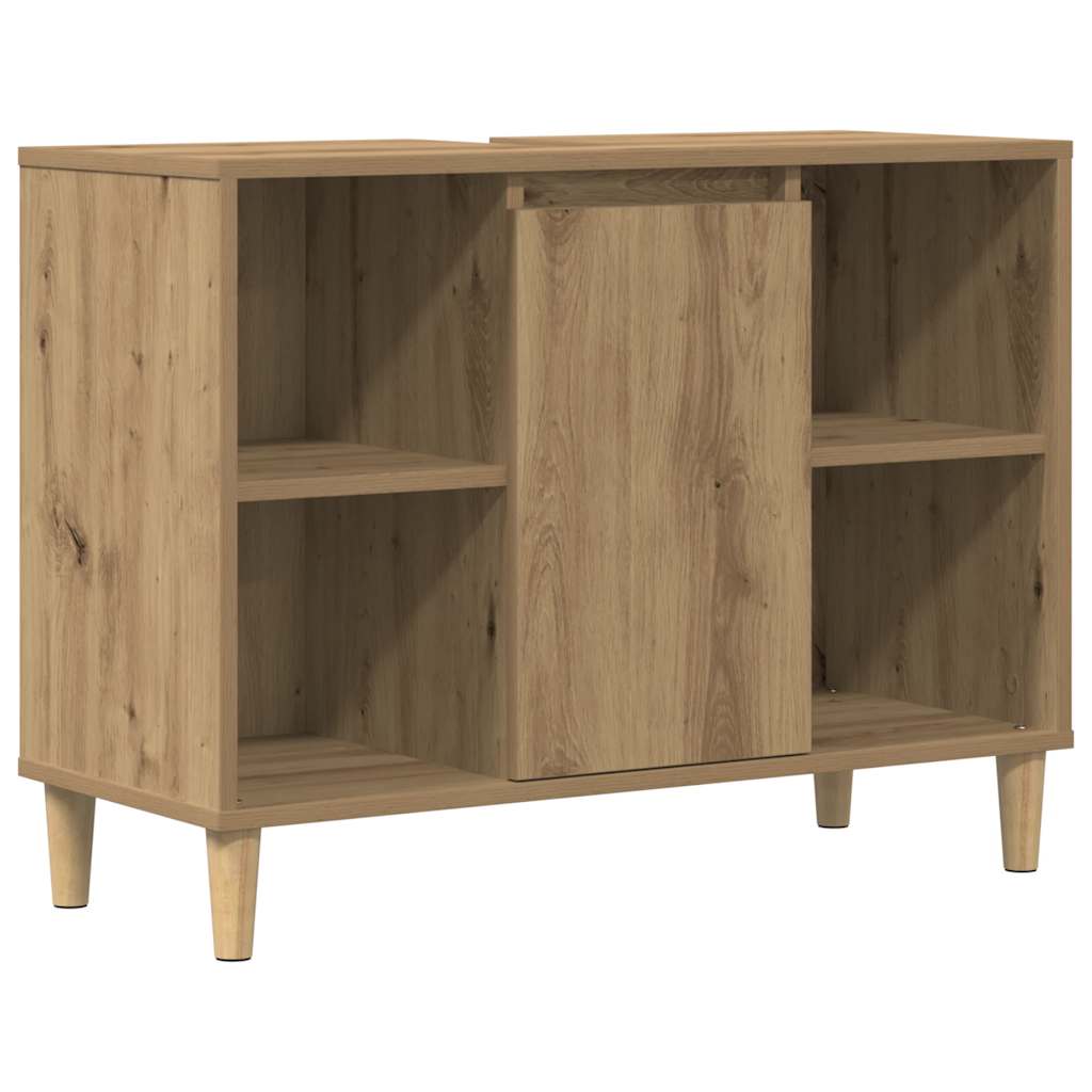 Mueble de baño madera de ingeniería roble artisian 80x33x60 cm