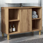 Mueble de baño madera de ingeniería roble artisian 80x33x60 cm