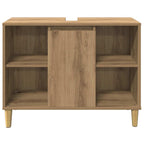 Mueble de baño madera de ingeniería roble artisian 80x33x60 cm