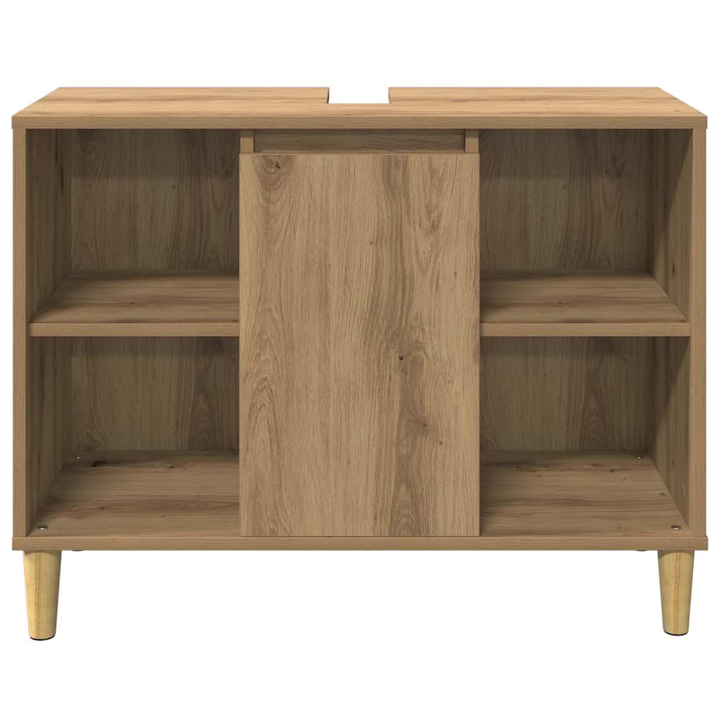Mueble de baño madera de ingeniería roble artisian 80x33x60 cm