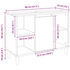 Mueble de baño madera de ingeniería roble artisian 80x33x60 cm