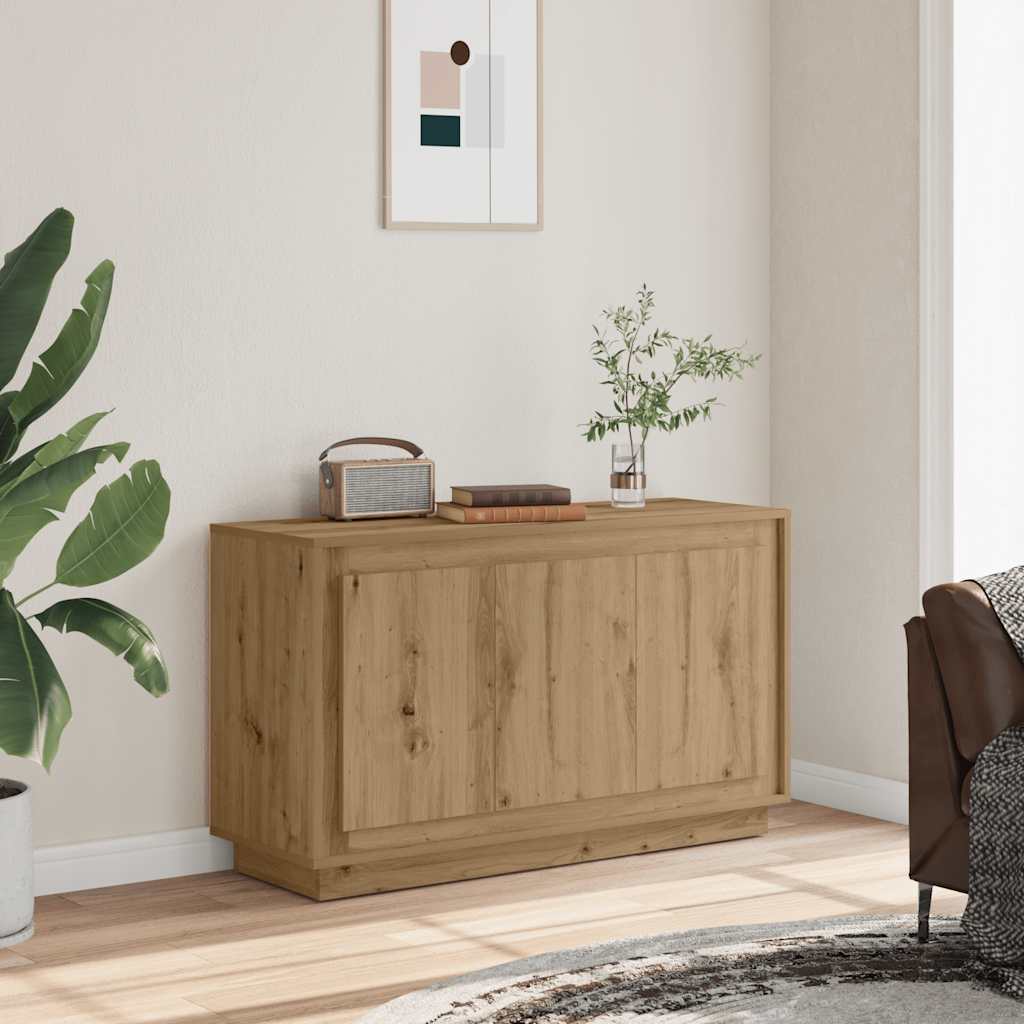 Aparador blanco 91x28x75 cm madera de ingeniería