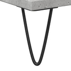 Armario de baño madera contrachapada gris hormigón 30x30x190 cm