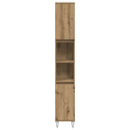 Armario de baño madera contrachapada roble artisan 30x30x190 cm