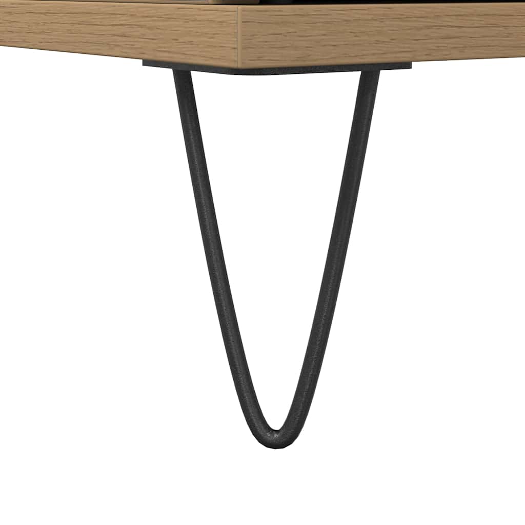 Armario de baño madera contrachapada roble artisan 30x30x190 cm