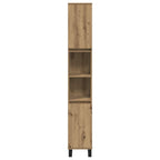 Armario de baño madera contrachapada roble artisan 30x30x190 cm