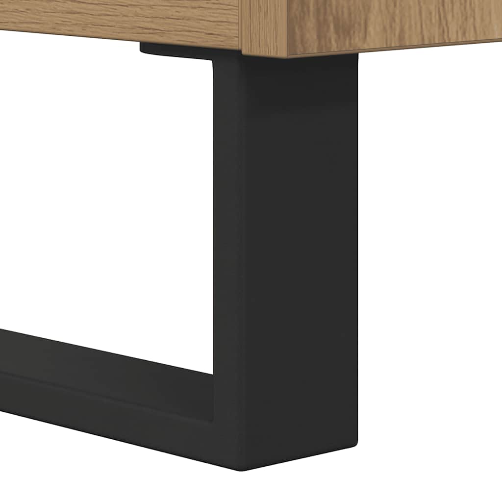 Armario de baño madera contrachapada roble artisan 30x30x190 cm
