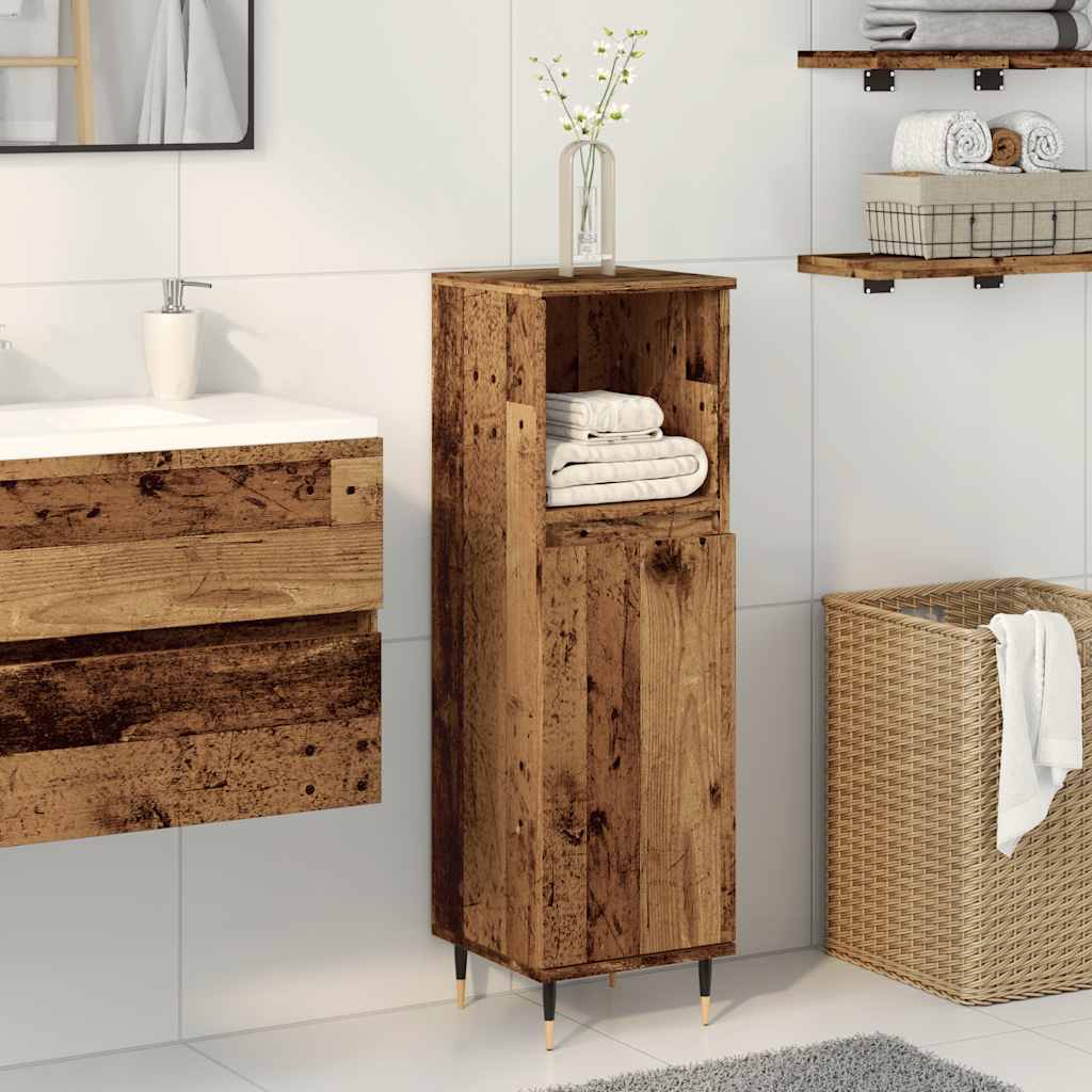 Armario de baño madera de ingeniería blanco 58x33x60 cm