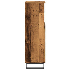 Armario de baño madera de ingeniería envejecida 30x30x100 cm