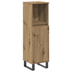 Armario de baño madera de ingeniería roble artisan 30x30x100 cm