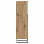 Armario de baño madera de ingeniería roble artisan 30x30x100 cm