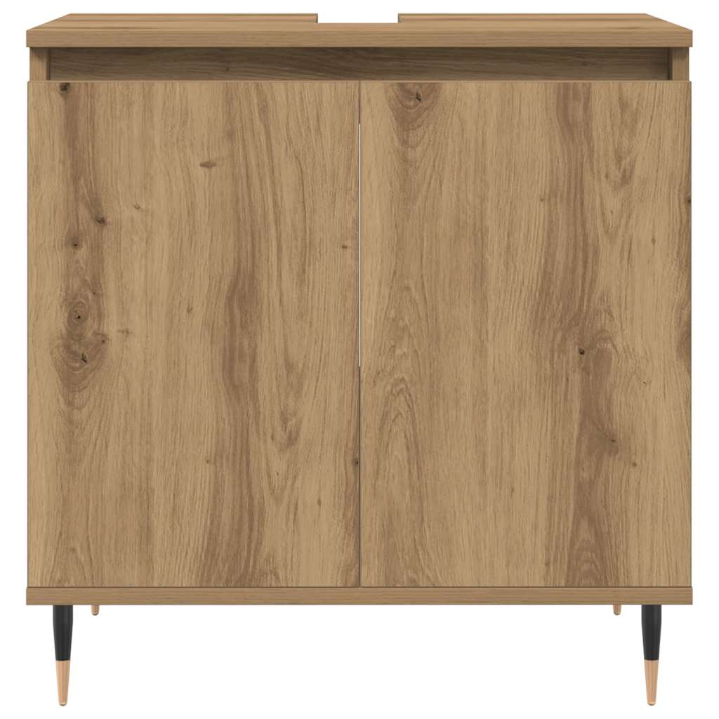 Armario de baño madera de ingeniería roble artisan 58x33x60 cm