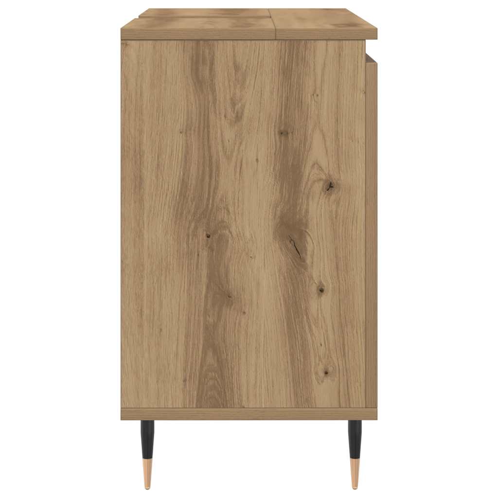 Armario de baño madera de ingeniería roble artisan 58x33x60 cm