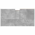 Armario de baño madera contrachapada gris hormigón 65x33x60 cm
