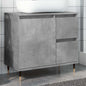 Concrete gray plywood bathroom cabinet 65x33x60 cm