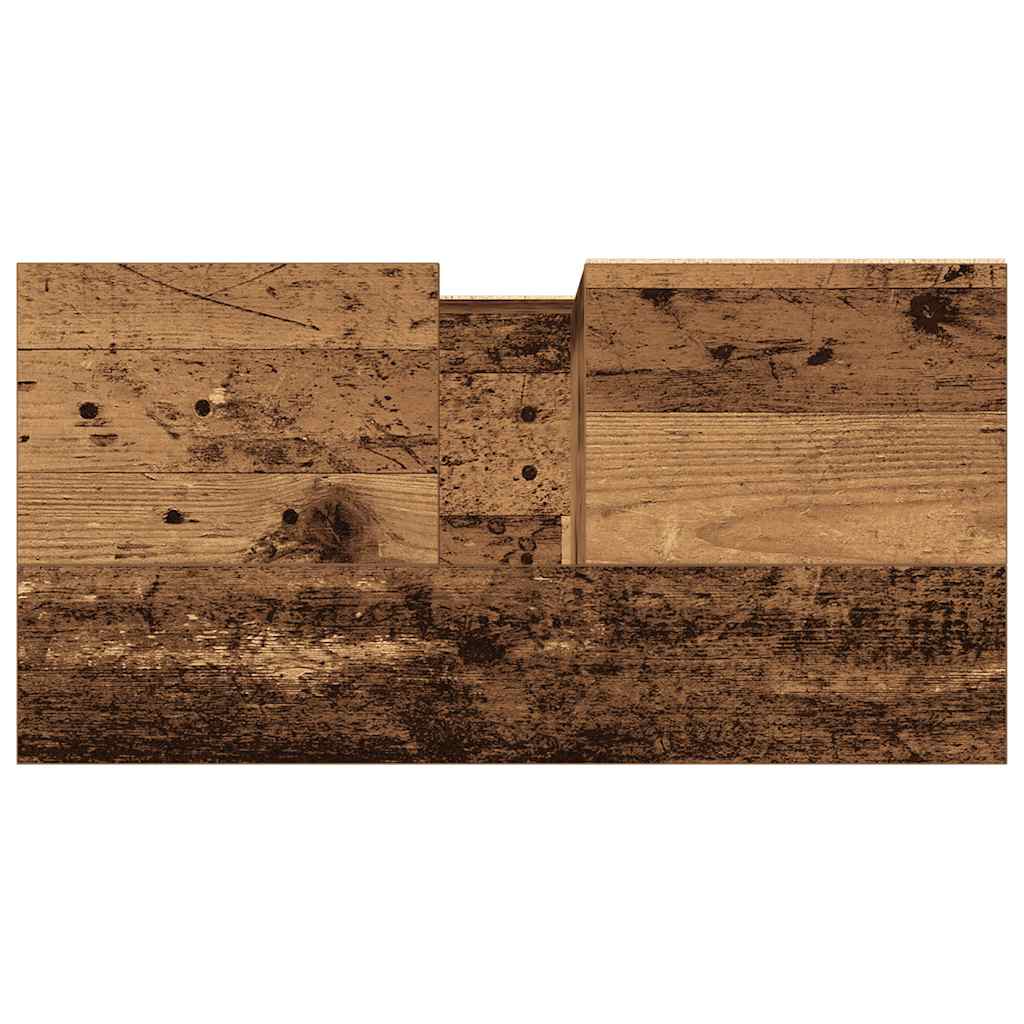 Armario de baño madera de ingeniería envejecida 65x33x60 cm