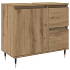 Armario de baño madera de ingeniería roble artisan 65x33x60 cm