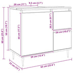 Armario de baño madera de ingeniería roble artisan 65x33x60 cm