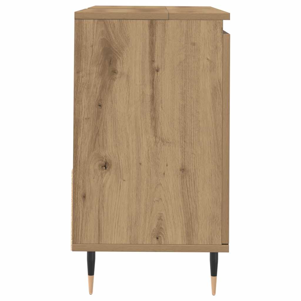 Armario de baño madera de ingeniería roble artisan 65x33x60 cm