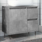 Mueble de lavabo madera ingeniería envejecida 90x38,5x46 cm