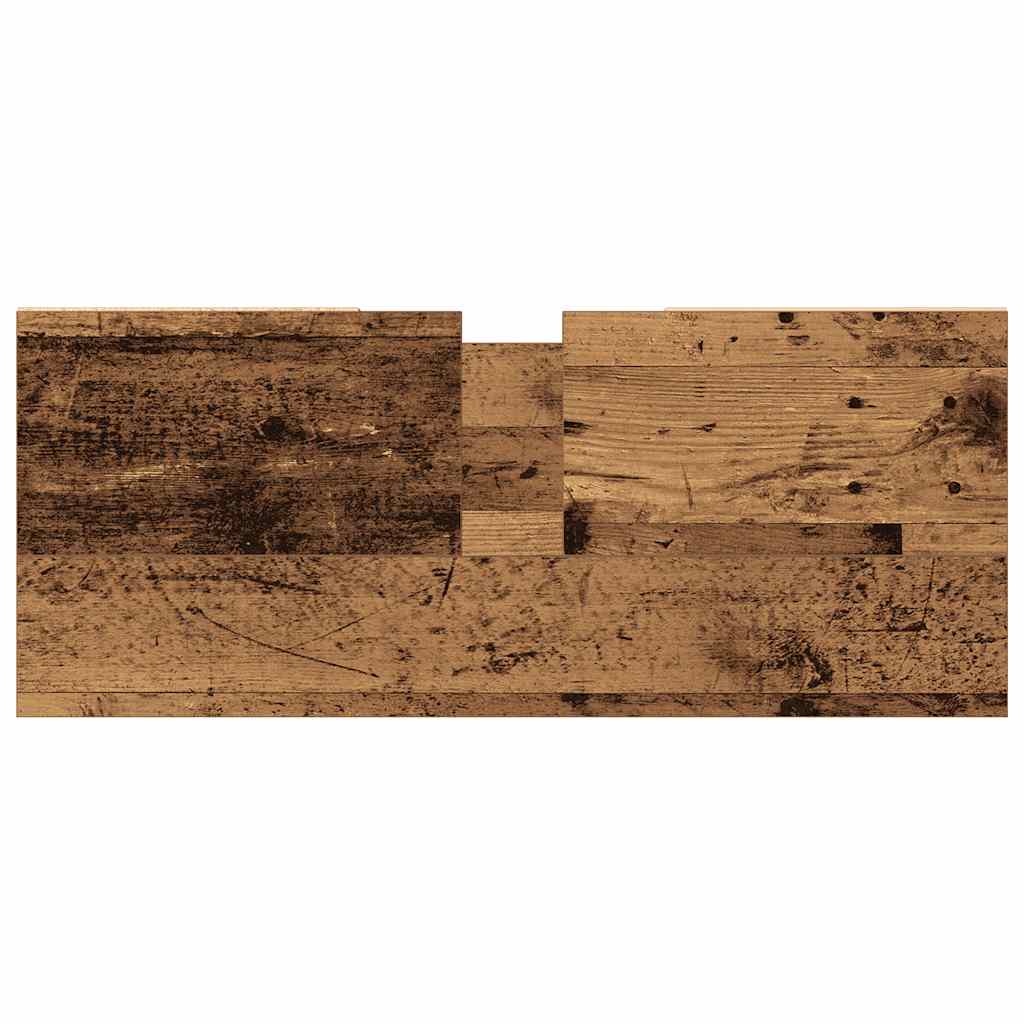 Mueble de baño madera de ingeniería envejecida 80x33x60 cm