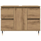 Mueble de baño madera de ingeniería roble artisan 80x33x60 cm