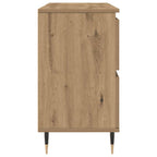 Mueble de baño madera de ingeniería roble artisan 80x33x60 cm