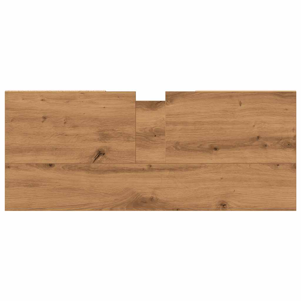 Mueble de baño madera de ingeniería roble artisan 80x33x60 cm