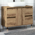 Mueble de baño madera de ingeniería roble artisan 80x33x60 cm