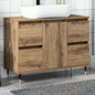 Mueble de baño madera de ingeniería roble artisan 80x33x60 cm