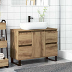 Mueble de lavabo madera de ingeniería roble artisan 80x33x60 cm