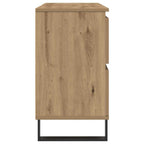 Mueble de lavabo madera de ingeniería roble artisan 80x33x60 cm