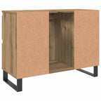 Mueble de lavabo madera de ingeniería roble artisan 80x33x60 cm