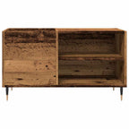 Mueble para discos madera ingeniería envejecida 84,5x38x48 cm