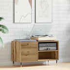 Mueble discos madera de ingeniería roble artisan 84,5x38x48 cm
