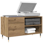 Mueble discos madera de ingeniería roble artisan 84,5x38x48 cm