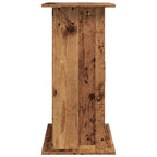 Soporte para acuario madera ingeniería envejecida 81x36x73 cm