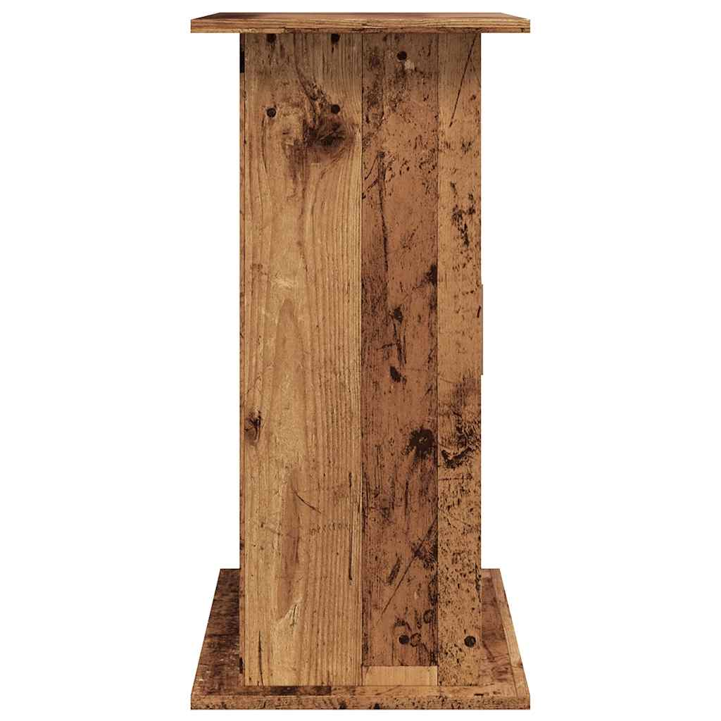 Soporte para acuario madera ingeniería envejecida 81x36x73 cm